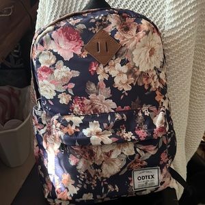 ODTEX Water Resistant Floral Lightweight Backpack - Fits 15 inch Laptop